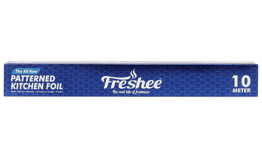 Freshee 10mtr Aluminium Kitchen Foil Roll 11micron thick Disposable