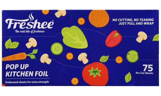 Freshee 75 Pre Cut Aluminium Foil Sheet 30 cm x 27 cm
