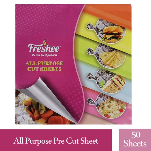 Freshee 50 Pre-Cut 220 x 250mm Aluminium Foil Sheets