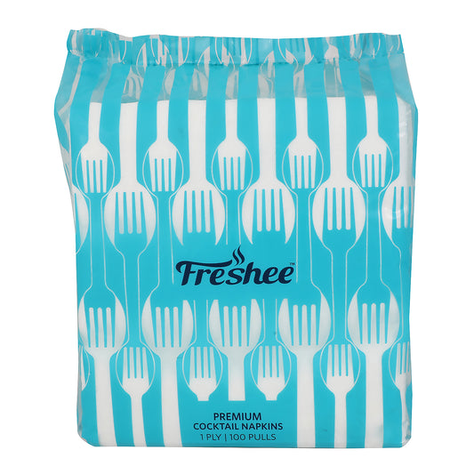 Freshee Serviette 1 Ply Tissue Paper Napkin - 100 Pulls, Bacteria Resistant