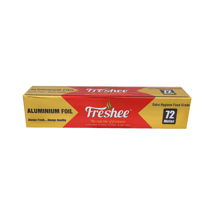 Freshee 72mtr Aluminium Foil Silver Foil Roll 11 micron Thick Food Wrap