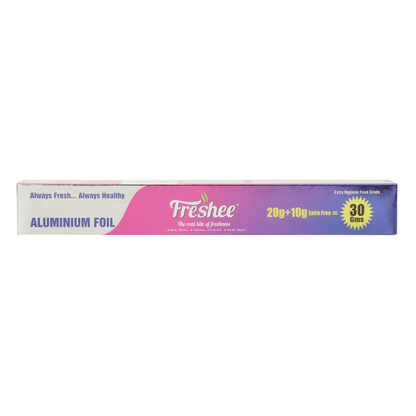 Freshee Food-Grade Hygienic Aluminium Foil – 30g (20g + 10g Extra Free)