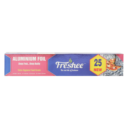 Freshee Extra Thick Food-Grade Aluminium Foil 25 new– Hygienic, Recyclable & Freshness Seali_ng
