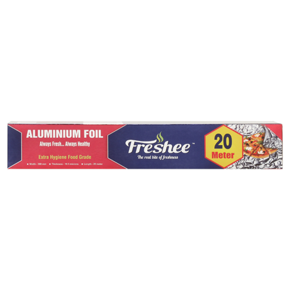 Freshee 20mtr Disposable Aluminium Kitchen Foil Roll 11 Micron Thick