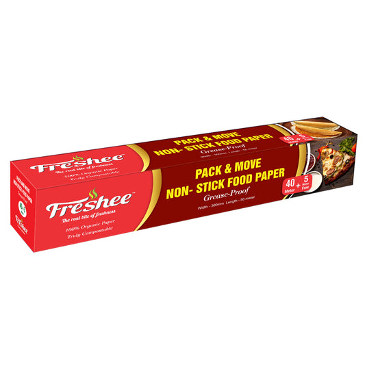 Freshee 45 Meter Greaseproof Pack and Move Non-Stick, Multi-Purpose Paper