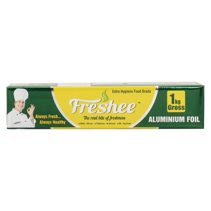 Freshee 1kg Gross Aluminium Foil Roll Paper, 18 micron Thick