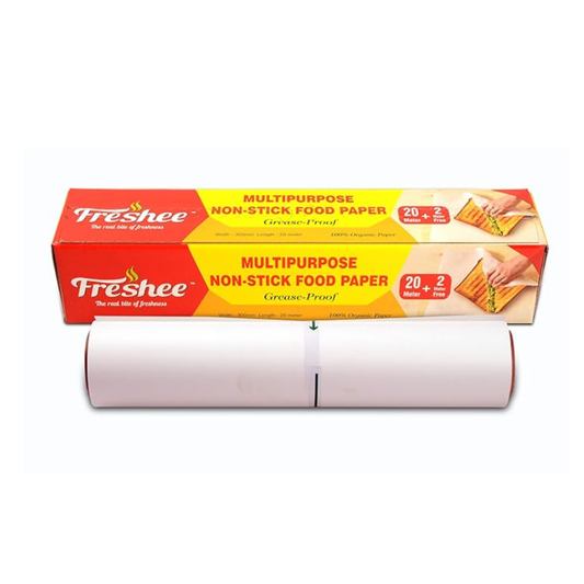 Freshee Greaseproof Wrapping Paper for Baking, Cooking and Food Packaging 22 meter