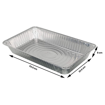 Freshee 3 pcs 9000ml Disposable Aluminium Foil Containers No Lid