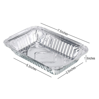 Freshee 10pcs 750ml Extra Strong Aluminium Foil Containers with Lid