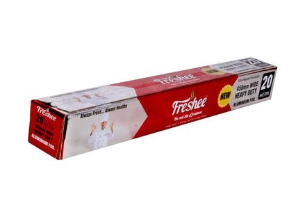 Freshee 20mtr Heavy Duty Aluminium Kitchen Foil Roll 11 Micron Thick