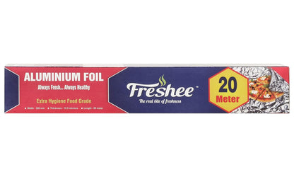 Freshee 20mtr Disposable Aluminium Kitchen Foil Roll 11 Micron Thick
