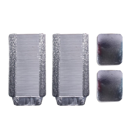 Freshee 200pcs 450ml Disposable Aluminium Foil Containers with Lid
