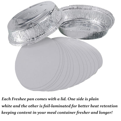 Freshee 25pcs 600ml Extra Strong Aluminium Foil Containers with Lid