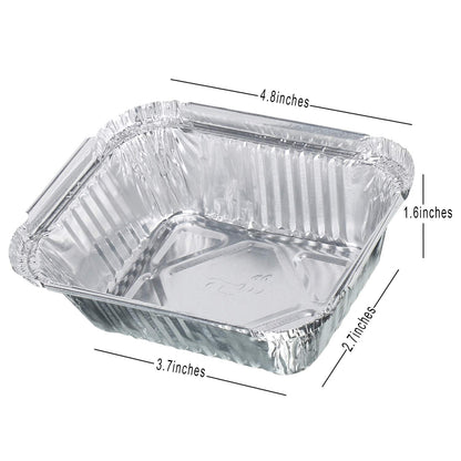 Freshee 25pcs 250ml Disposable Aluminium Foil Containers with Lid