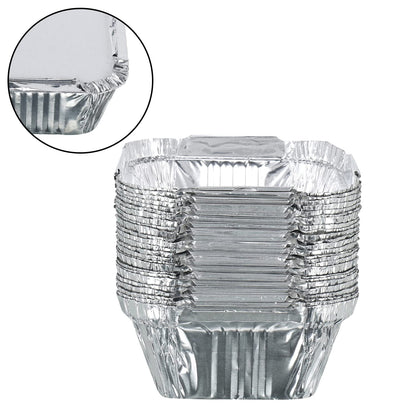 Freshee 200pcs 120ml Disposable Aluminium Foil Containers with Lid