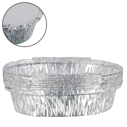 Freshee 200pcs 600ml Disposable Aluminium Foil Containers with Lid