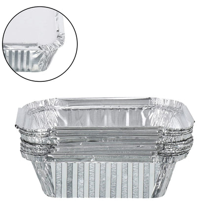Freshee 200pcs 450ml Disposable Aluminium Foil Containers with Lid