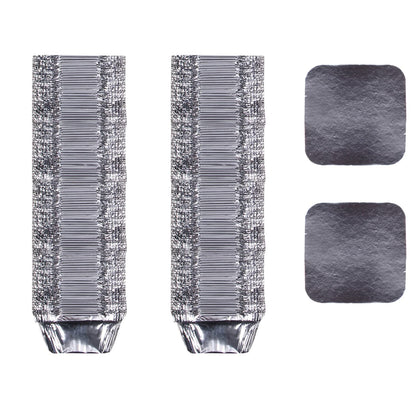 Freshee 200pcs 120ml Disposable Aluminium Foil Containers with Lid
