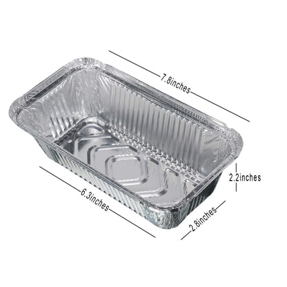 Freshee 10pcs 660ml Disposable Aluminium Foil Containers with Lid