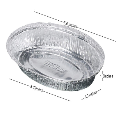 Freshee 25pcs 600ml Extra Strong Aluminium Foil Containers with Lid