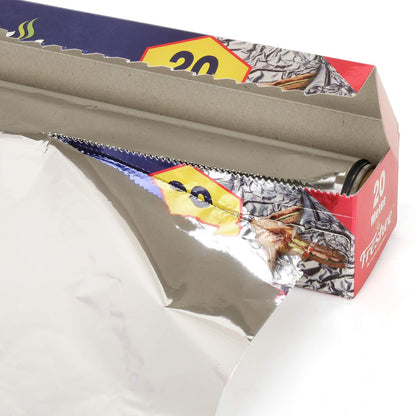 Freshee 20mtr Disposable Aluminium Kitchen Foil Roll 11 Micron Thick