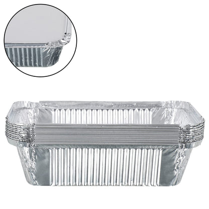 Freshee 200pcs 750ml Disposable Aluminium Foil Containers with Lid