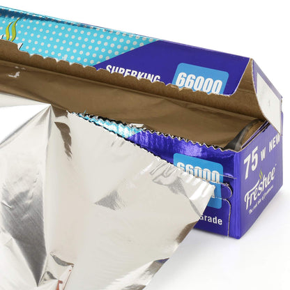 Freshee 22mtr Aluminium Foil Silver Foil Roll 11 micron Thick 66000sqcm