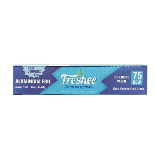Freshee 75 New Aluminium Foil Silver Foil Roll 11 micron Thick Food Wrop