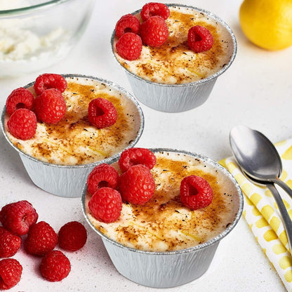 Freshee 25 pcs Aluminum Foil Cake Baking Moulds Muffin Cup Container