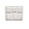 Freshee 5 Compartment Bagasse Plates, Pack of 10 Disposable Plate
