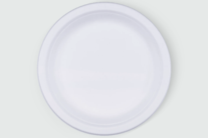 Freshee 3 Compartment Bagasses Plates, Pack of 10, 10inch Sugarcane Based Cutlery