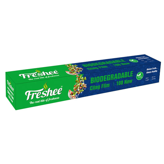 Freshee 50mtr Biodegradable Cling Film Roll for Food Wrapping and Storing