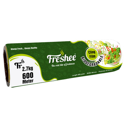Freshee 600meter Biodegradable Cling Film Roll for Food Wrapping and Storing