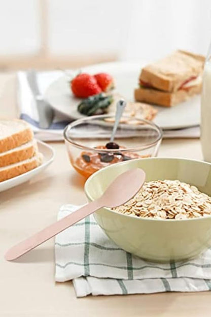 Freshee Wooden Spoon, Pack of 100 Disposable 160 mm