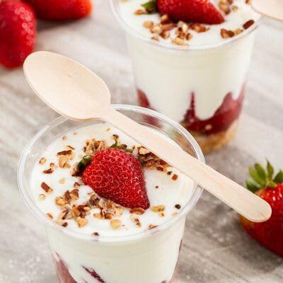 Freshee Wooden Spoon, Pack of 100 Disposable 160 mm