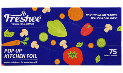 Freshee 75 Pre Cut Aluminium Foil Sheet 30 cm x 27 cm