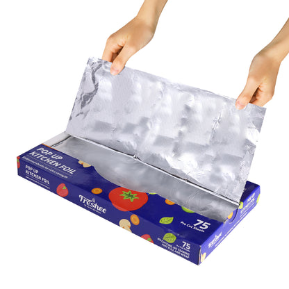Freshee 75 Pre Cut Aluminium Foil Sheet 30 cm x 27 cm