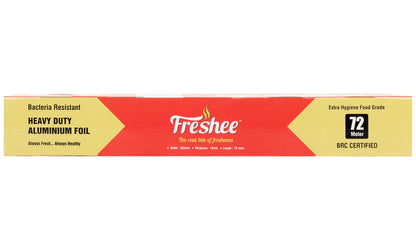 Freshee 72m Heavy Duty Aluminium Silver Foil Roll Paper 18 micron thick