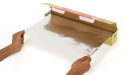 Freshee 72m Heavy Duty Aluminium Silver Foil Roll Paper 18 micron thick