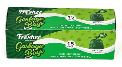 Freshee Biodegradble Garbage Bag 50 Micron 19 x 21 Inch 15pcs Capacity 8.9kg