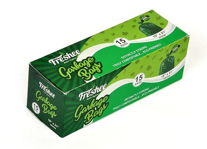 Freshee Biodegradble Garbage Bag 50 Micron 19 x 21 Inch 15pcs Capacity 8.9kg