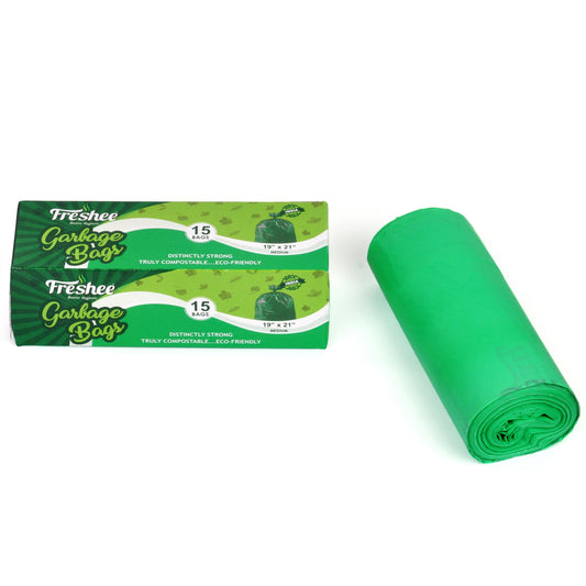 Freshee Biodegradble Garbage Bag 50 Micron 19 x 21 Inch 15pcs Capacity 8.9kg