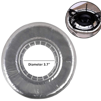 Freshee Disposable Aluminium Burner Guard for Gas Stove, Round 8pcs