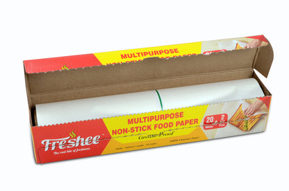 Freshee Greaseproof Wrapping Paper for Baking, Cooking and Food Packaging 22 meter