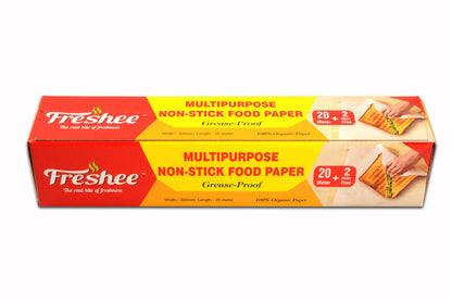 Freshee Greaseproof Wrapping Paper for Baking, Cooking and Food Packaging 22 meter