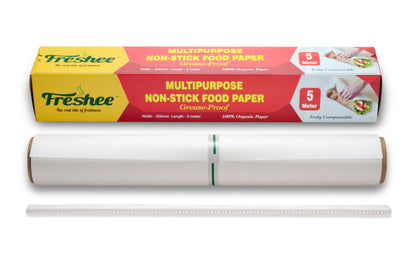 Freshee 5 meter Multipurpose Non-Stick Food Paper, Grease Proof, Organic Paper