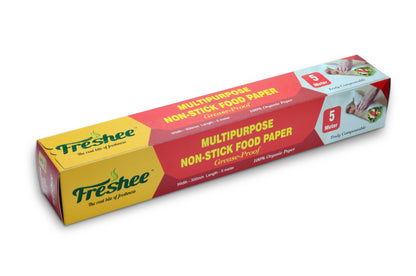 Freshee 5 meter Multipurpose Non-Stick Food Paper, Grease Proof, Organic Paper