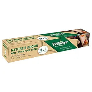Freshee Greaseproof Non-Stick, Multi-purpose Paper - Nature's Brown  20m x 300mm