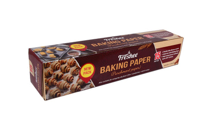 Freshee Baking Paper Food Wraping 15 Meter Parchment Roll Pack of 1, Food Wrap, Butter Paper, Baking Wrap