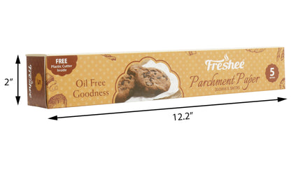 Freshee 5 Meter Parchment Paper For Baking, Cooking Freezer & Microwave Safe